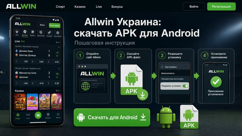 Як завантажити APK Allwin Україна для Android: покрокова інструкція з чотирьох кроків